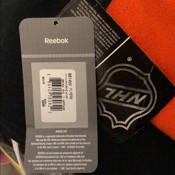 New Reebok Philadelphia Flyers fleece jacket - Picture 4 of 5
